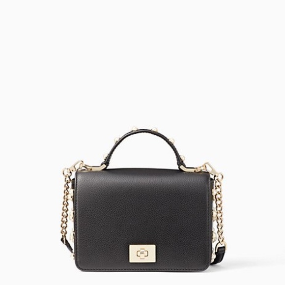 SOLD OUT! kate spade MINI Bag Pearl Black Shoulder Purse - Picture 4 of 7